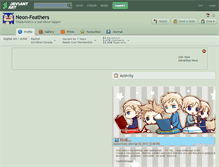 Tablet Screenshot of neon-feathers.deviantart.com