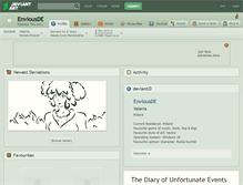 Tablet Screenshot of enviousde.deviantart.com