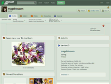 Tablet Screenshot of mageblossom.deviantart.com