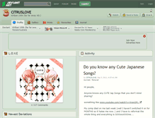 Tablet Screenshot of citruslove.deviantart.com