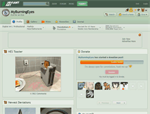 Tablet Screenshot of myburningeyes.deviantart.com