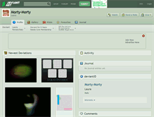 Tablet Screenshot of morty-morty.deviantart.com