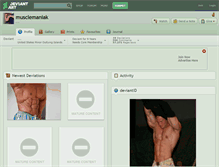Tablet Screenshot of musclemaniak.deviantart.com