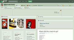 Desktop Screenshot of bittersweet-words.deviantart.com