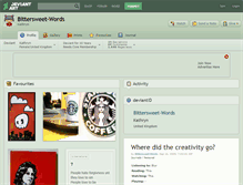 Tablet Screenshot of bittersweet-words.deviantart.com