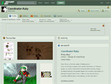 Tablet Screenshot of coordinator-ruby.deviantart.com