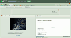Desktop Screenshot of eyon.deviantart.com