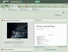 Tablet Screenshot of eyon.deviantart.com