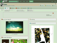 Tablet Screenshot of dana.deviantart.com