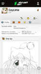 Mobile Screenshot of coylime.deviantart.com