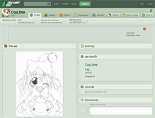 Tablet Screenshot of coylime.deviantart.com