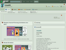 Tablet Screenshot of jonasng.deviantart.com