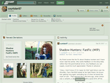 Tablet Screenshot of courtster87.deviantart.com