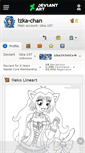 Mobile Screenshot of izka-chan.deviantart.com