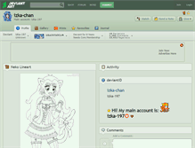 Tablet Screenshot of izka-chan.deviantart.com