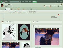 Tablet Screenshot of dariafalcon.deviantart.com