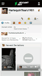 Mobile Screenshot of harlequintears1981.deviantart.com