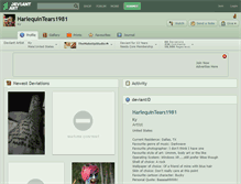 Tablet Screenshot of harlequintears1981.deviantart.com