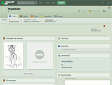 Tablet Screenshot of muscledan.deviantart.com