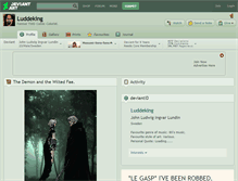 Tablet Screenshot of luddeking.deviantart.com