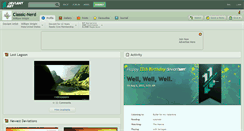 Desktop Screenshot of classic-nerd.deviantart.com