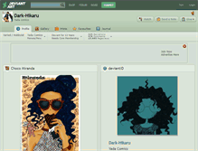 Tablet Screenshot of dark-hikaru.deviantart.com
