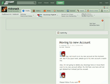 Tablet Screenshot of nicksnack.deviantart.com