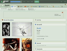 Tablet Screenshot of hu-art.deviantart.com