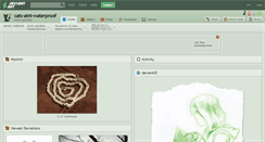 Desktop Screenshot of cats-aint-waterproof.deviantart.com