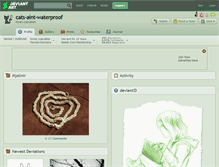 Tablet Screenshot of cats-aint-waterproof.deviantart.com
