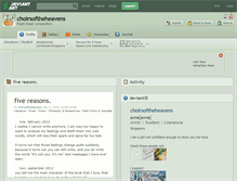 Tablet Screenshot of choirsoftheheavens.deviantart.com