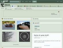 Tablet Screenshot of pbrgod.deviantart.com