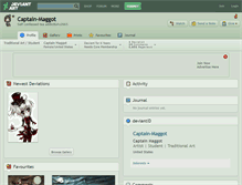 Tablet Screenshot of captain-maggot.deviantart.com