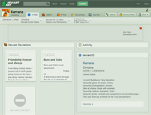Tablet Screenshot of karrana.deviantart.com