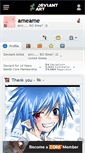 Mobile Screenshot of ameame.deviantart.com