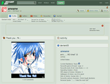 Tablet Screenshot of ameame.deviantart.com