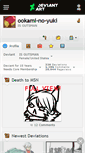 Mobile Screenshot of ookami-no-yuki.deviantart.com