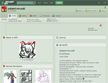 Tablet Screenshot of ookami-no-yuki.deviantart.com