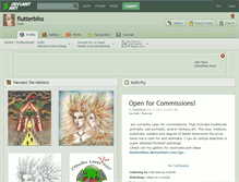 Tablet Screenshot of flutterbliss.deviantart.com