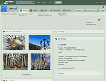 Tablet Screenshot of ctauroni.deviantart.com