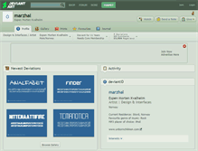 Tablet Screenshot of marzhal.deviantart.com