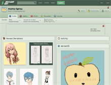 Tablet Screenshot of momo-tarou.deviantart.com