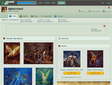 Tablet Screenshot of digitalwizard.deviantart.com