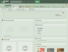 Tablet Screenshot of chrisfkk.deviantart.com