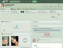 Tablet Screenshot of juliagenocide.deviantart.com