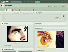 Tablet Screenshot of picturerec.deviantart.com