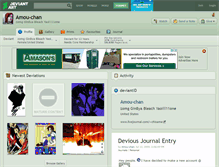 Tablet Screenshot of amou-chan.deviantart.com