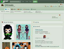 Tablet Screenshot of chihiroayako.deviantart.com