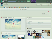 Tablet Screenshot of miralize.deviantart.com