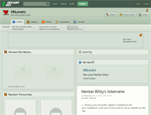 Tablet Screenshot of hklovers.deviantart.com